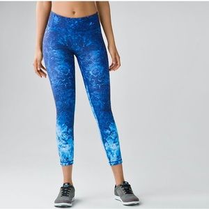 LULULEMON Speed Wunder Tight Leggings for Running in Deep Sea SZ 12 RARE